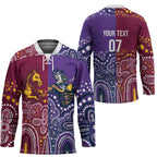 Broncos Vs Storm Rugby NRL Custom Indigenous Hockey Jersey Fight To The Last - Aussie Hoodie