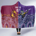 Broncos Vs Storm Rugby NRL Custom Indigenous Hooded Blanket Fight To The Last - Aussie Hoodie