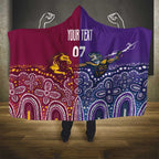 Broncos Vs Storm Rugby NRL Custom Indigenous Hooded Blanket Fight To The Last - Aussie Hoodie