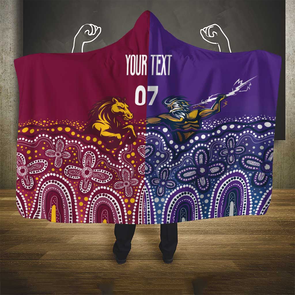 Broncos Vs Storm Rugby NRL Custom Indigenous Hooded Blanket Fight To The Last - Aussie Hoodie