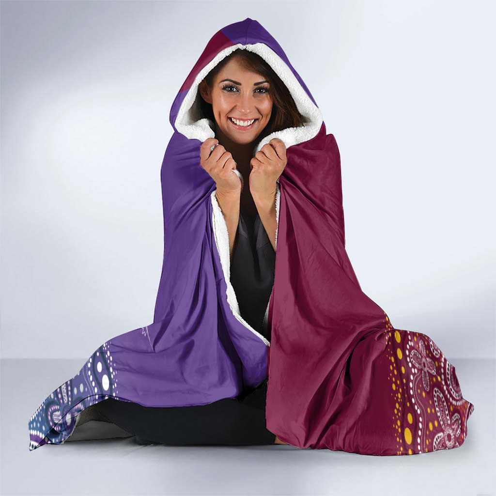 Broncos Vs Storm Rugby NRL Custom Indigenous Hooded Blanket Fight To The Last - Aussie Hoodie