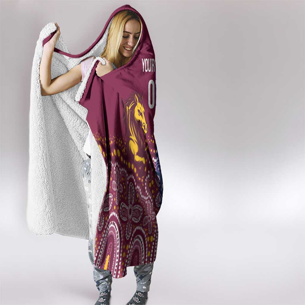 Broncos Vs Storm Rugby NRL Custom Indigenous Hooded Blanket Fight To The Last - Aussie Hoodie