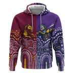 Broncos Vs Storm Rugby NRL Custom Indigenous Hoodie Fight To The Last - Aussie Hoodie