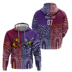 Broncos Vs Storm Rugby NRL Custom Indigenous Hoodie Fight To The Last - Aussie Hoodie