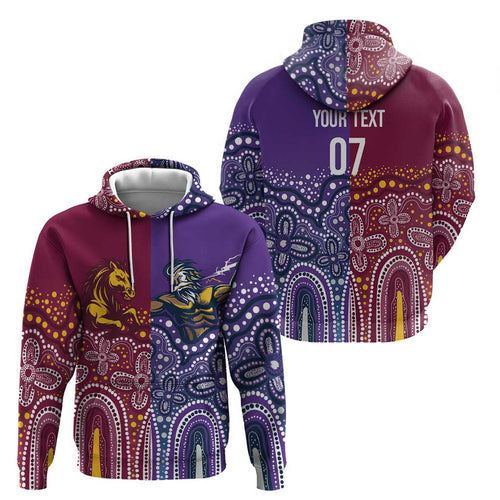 Broncos Vs Storm Rugby NRL Custom Indigenous Hoodie Fight To The Last - Aussie Hoodie