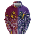 Broncos Vs Storm Rugby NRL Custom Indigenous Hoodie Fight To The Last - Aussie Hoodie