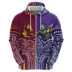 Broncos Vs Storm Rugby NRL Custom Indigenous Hoodie Fight To The Last - Aussie Hoodie