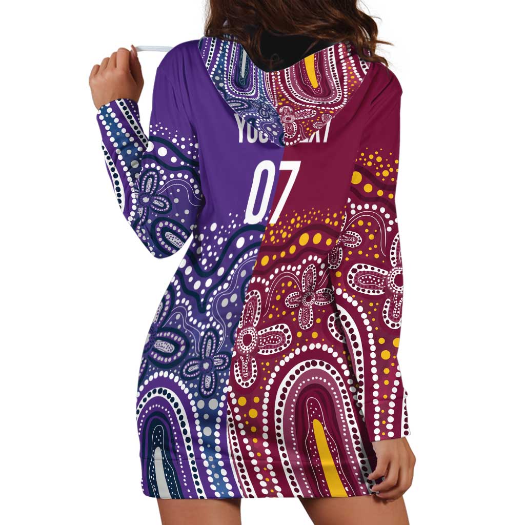 Broncos Vs Storm Rugby NRL Custom Indigenous Hoodie Dress Fight To The Last - Aussie Hoodie