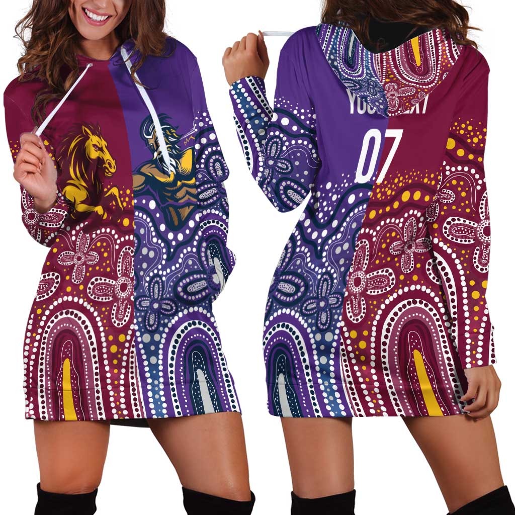 Broncos Vs Storm Rugby NRL Custom Indigenous Hoodie Dress Fight To The Last - Aussie Hoodie