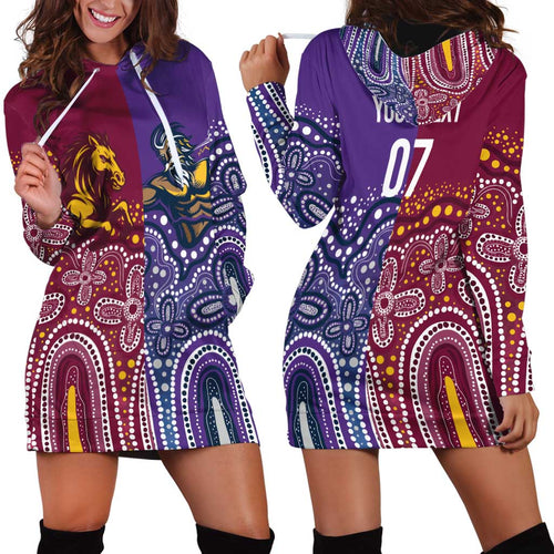 Broncos Vs Storm Rugby NRL Custom Indigenous Hoodie Dress Fight To The Last - Aussie Hoodie