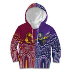 Broncos Vs Storm Rugby NRL Custom Indigenous Kid Hoodie Fight To The Last - Aussie Hoodie