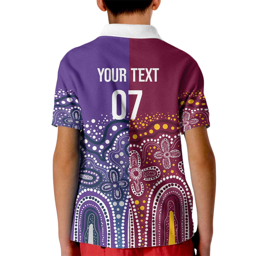 Broncos Vs Storm Rugby NRL Custom Indigenous Kid Polo Shirt Fight To The Last - Aussie Hoodie