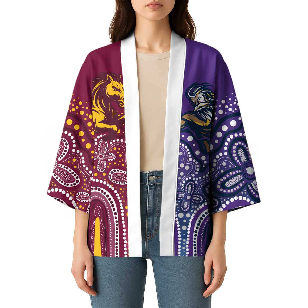 Broncos Vs Storm Rugby NRL Custom Indigenous Kimono Fight To The Last - Aussie Hoodie