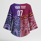 Broncos Vs Storm Rugby NRL Custom Indigenous Kimono Sleeve Blouse Fight To The Last - Aussie Hoodie