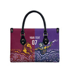 Broncos Vs Storm Rugby NRL Custom Indigenous Leather Bag Fight To The Last - Aussie Hoodie