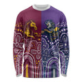 Broncos Vs Storm Rugby NRL Custom Indigenous Long Sleeve Shirt Fight To The Last - Aussie Hoodie