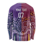 Broncos Vs Storm Rugby NRL Custom Indigenous Long Sleeve Shirt Fight To The Last - Aussie Hoodie