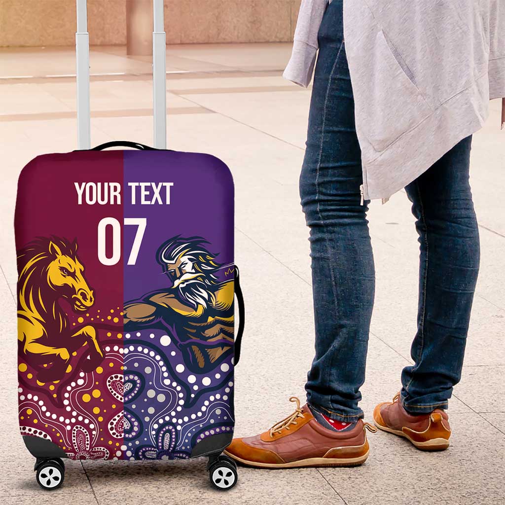 Broncos Vs Storm Rugby NRL Custom Indigenous Luggage Cover Fight To The Last - Aussie Hoodie