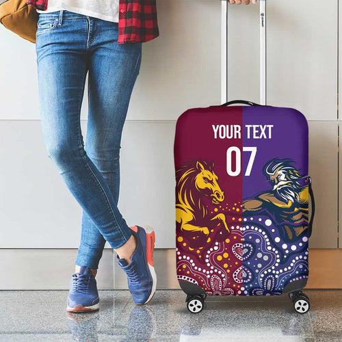 Broncos Vs Storm Rugby NRL Custom Indigenous Luggage Cover Fight To The Last - Aussie Hoodie