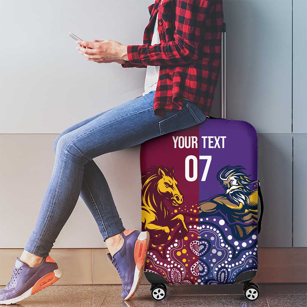 Broncos Vs Storm Rugby NRL Custom Indigenous Luggage Cover Fight To The Last - Aussie Hoodie