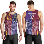 Broncos Vs Storm Rugby NRL Custom Indigenous Men Tank Top Fight To The Last - Aussie Hoodie