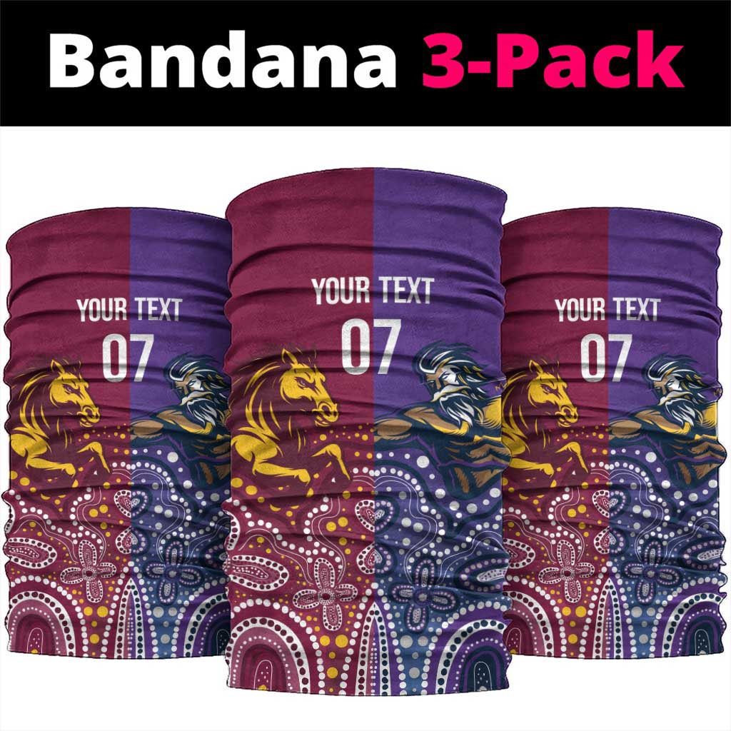 Broncos Vs Storm Rugby NRL Custom Indigenous Neck Gaiter Fight To The Last - Aussie Hoodie