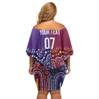Broncos Vs Storm Rugby NRL Custom Indigenous Off Shoulder Short Dress Fight To The Last - Aussie Hoodie