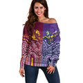 Broncos Vs Storm Rugby NRL Custom Indigenous Off Shoulder Sweater Fight To The Last - Aussie Hoodie