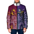 Broncos Vs Storm Rugby NRL Custom Indigenous Padded Jacket Fight To The Last - Aussie Hoodie