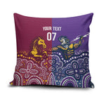 Broncos Vs Storm Rugby NRL Custom Indigenous Pillow Cover Fight To The Last - Aussie Hoodie