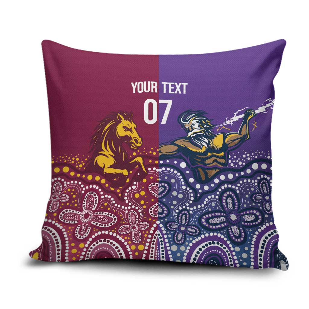 Broncos Vs Storm Rugby NRL Custom Indigenous Pillow Cover Fight To The Last - Aussie Hoodie