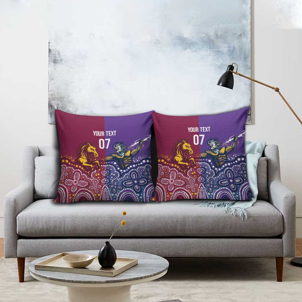 Broncos Vs Storm Rugby NRL Custom Indigenous Pillow Cover Fight To The Last - Aussie Hoodie