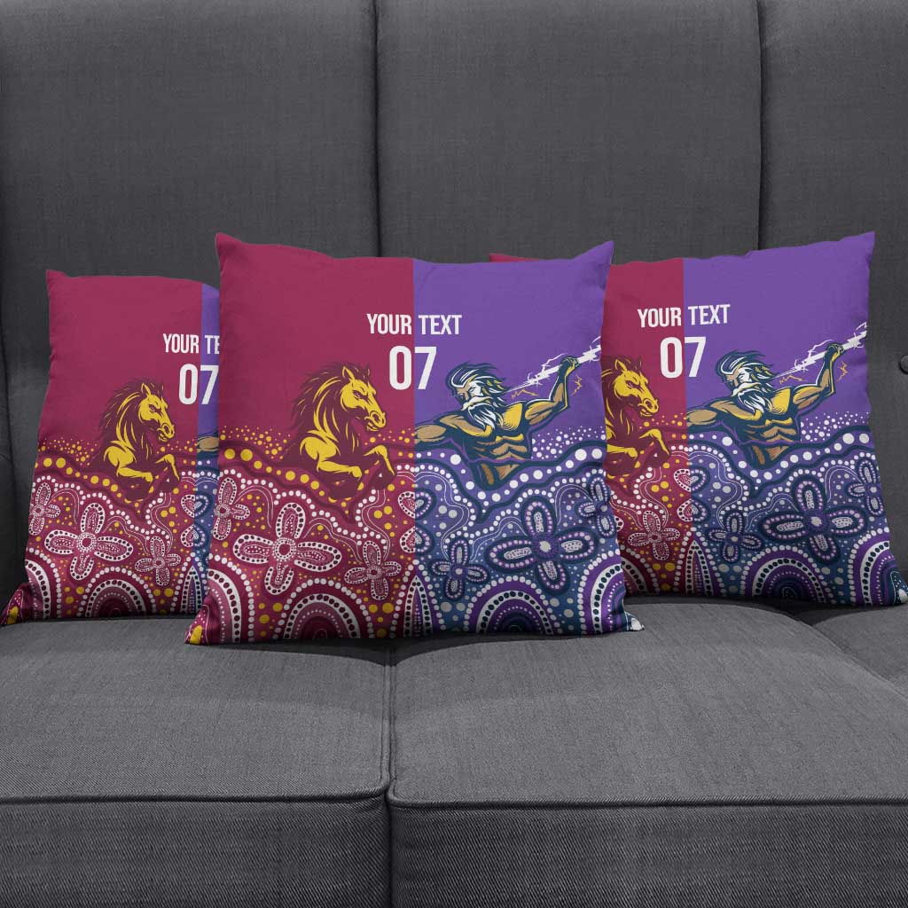Broncos Vs Storm Rugby NRL Custom Indigenous Pillow Cover Fight To The Last - Aussie Hoodie
