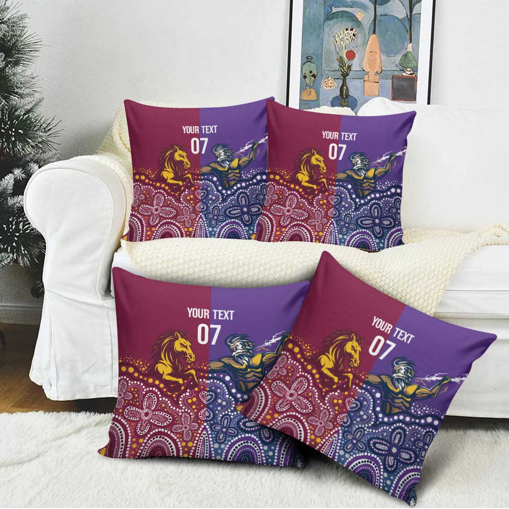 Broncos Vs Storm Rugby NRL Custom Indigenous Pillow Cover Fight To The Last - Aussie Hoodie