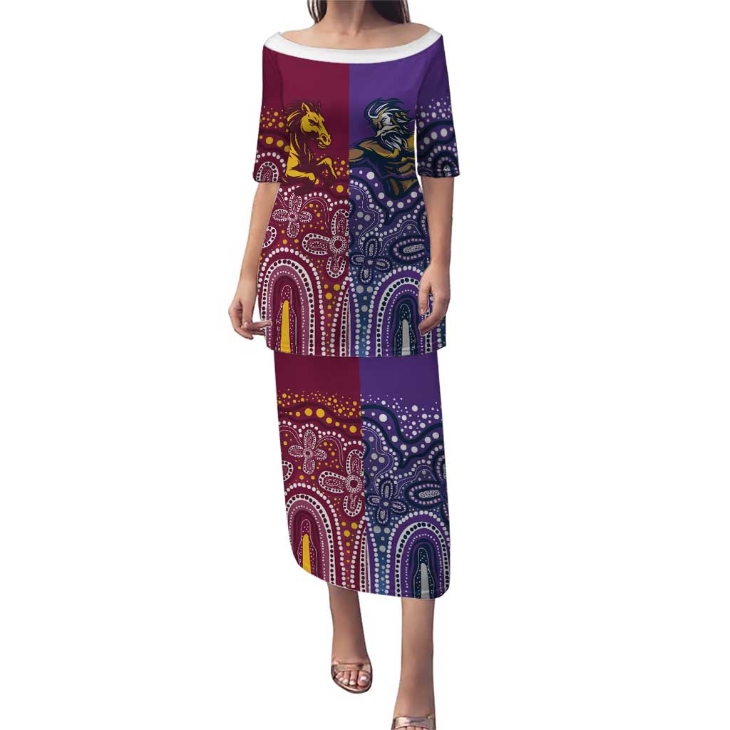 Broncos Vs Storm Rugby NRL Custom Indigenous Puletasi Fight To The Last - Aussie Hoodie