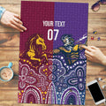 Broncos Vs Storm Rugby NRL Custom Indigenous Puzzle Fight To The Last - Aussie Hoodie