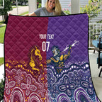 Broncos Vs Storm Rugby NRL Custom Indigenous Quilt Fight To The Last - Aussie Hoodie