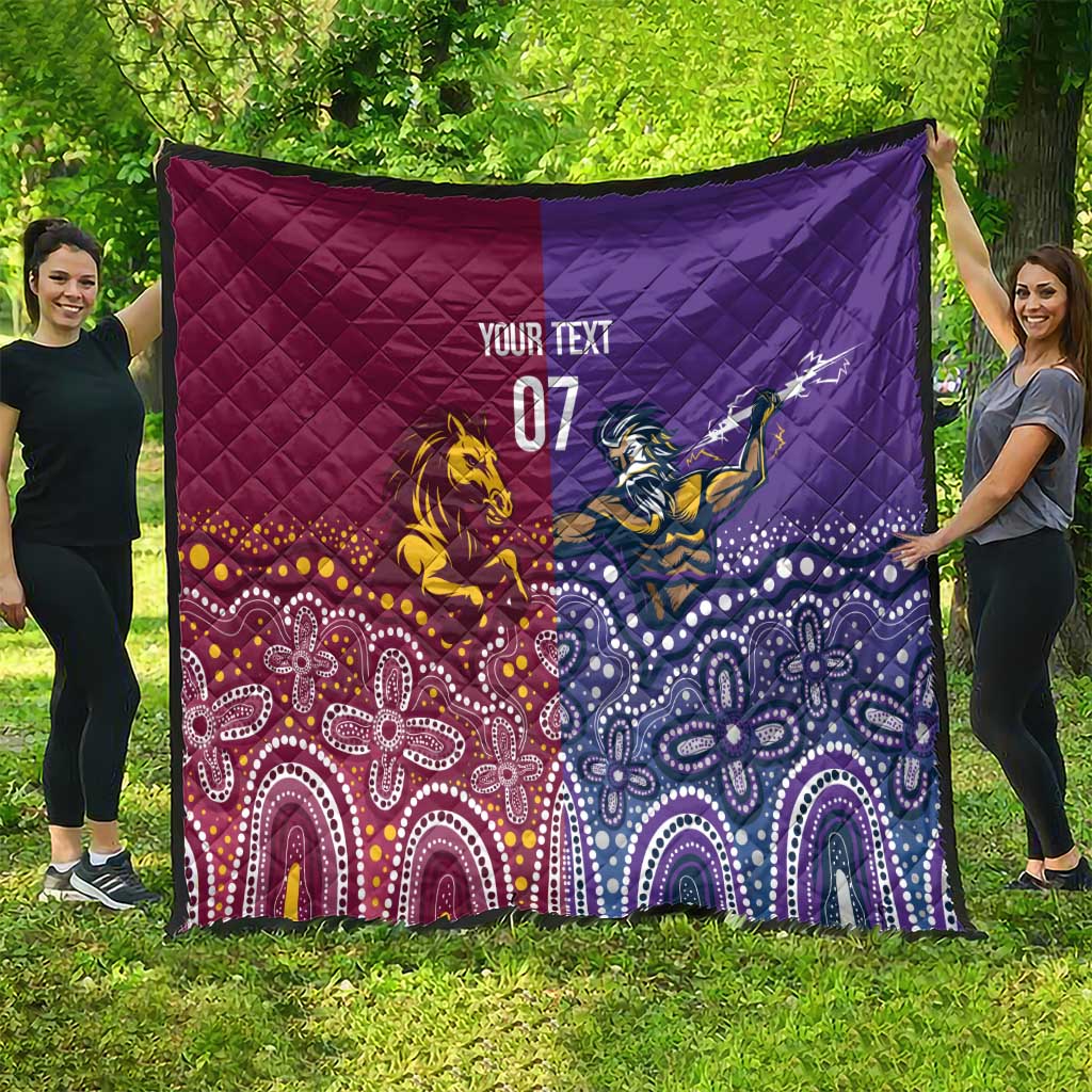Broncos Vs Storm Rugby NRL Custom Indigenous Quilt Fight To The Last - Aussie Hoodie