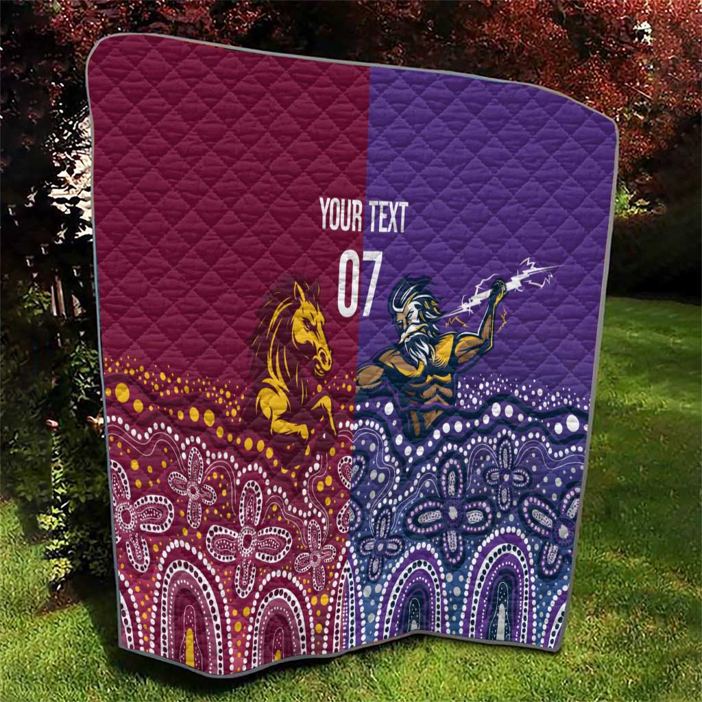 Broncos Vs Storm Rugby NRL Custom Indigenous Quilt Fight To The Last - Aussie Hoodie