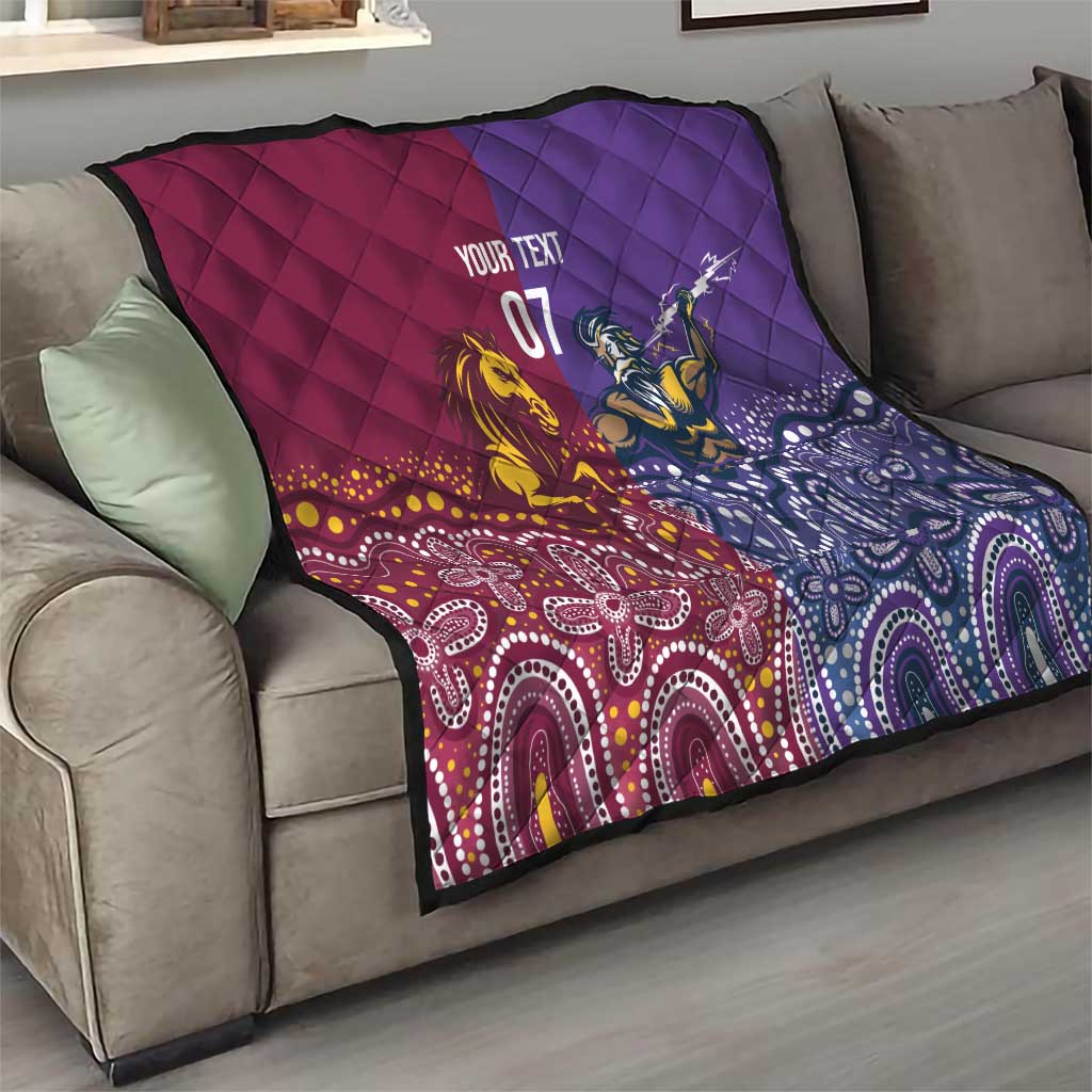 Broncos Vs Storm Rugby NRL Custom Indigenous Quilt Fight To The Last - Aussie Hoodie