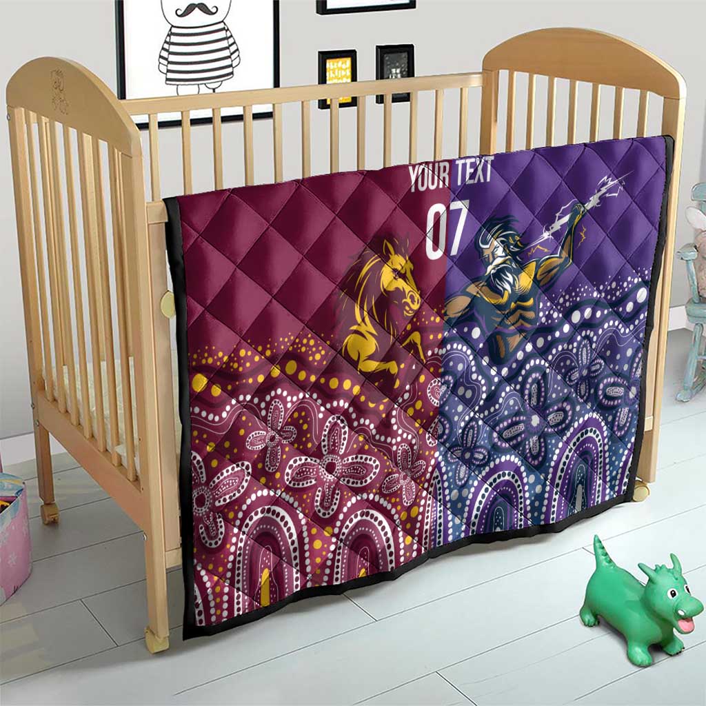 Broncos Vs Storm Rugby NRL Custom Indigenous Quilt Fight To The Last - Aussie Hoodie