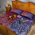 Broncos Vs Storm Rugby NRL Custom Indigenous Quilt Bed Set Fight To The Last - Aussie Hoodie