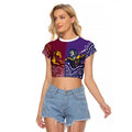 Broncos Vs Storm Rugby NRL Custom Indigenous Raglan Cropped T Shirt Fight To The Last - Aussie Hoodie