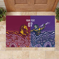 Broncos Vs Storm Rugby NRL Custom Indigenous Rubber Doormat Fight To The Last - Aussie Hoodie
