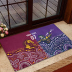 Broncos Vs Storm Rugby NRL Custom Indigenous Rubber Doormat Fight To The Last - Aussie Hoodie