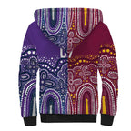 Broncos Vs Storm Rugby NRL Custom Indigenous Sherpa Hoodie Fight To The Last - Aussie Hoodie