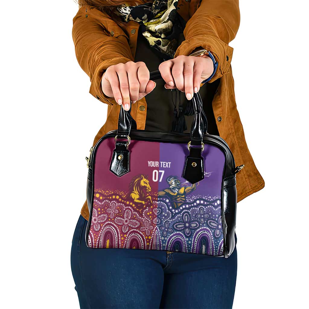 Broncos Vs Storm Rugby NRL Custom Indigenous Shoulder Handbag Fight To The Last - Aussie Hoodie