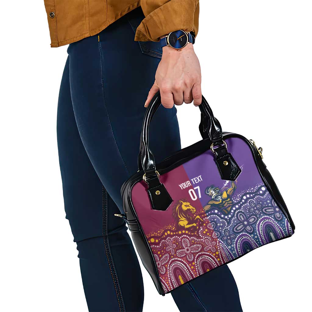 Broncos Vs Storm Rugby NRL Custom Indigenous Shoulder Handbag Fight To The Last - Aussie Hoodie