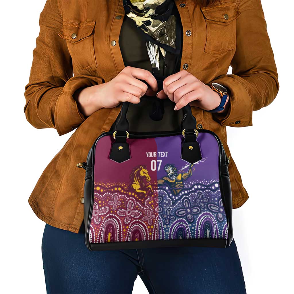 Broncos Vs Storm Rugby NRL Custom Indigenous Shoulder Handbag Fight To The Last - Aussie Hoodie