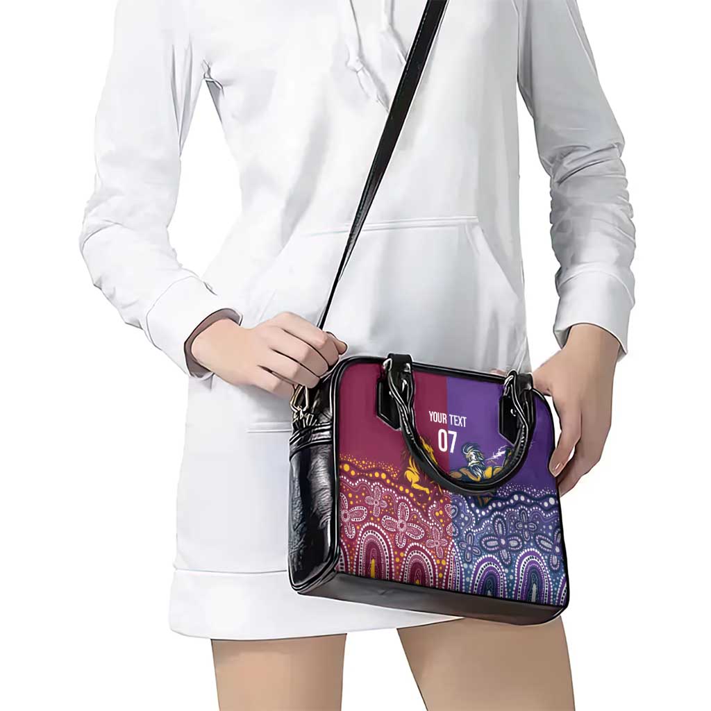 Broncos Vs Storm Rugby NRL Custom Indigenous Shoulder Handbag Fight To The Last - Aussie Hoodie